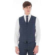 Blue Check Three Piece Suit