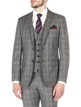 Gray Check Slim Fit Suit