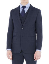 Navy Blue Check Suit